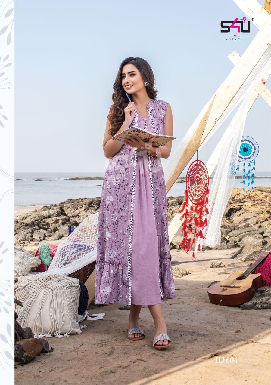 S4u Hello Jackets 6 New Stylish Fancy Party Wear Kurti Collection